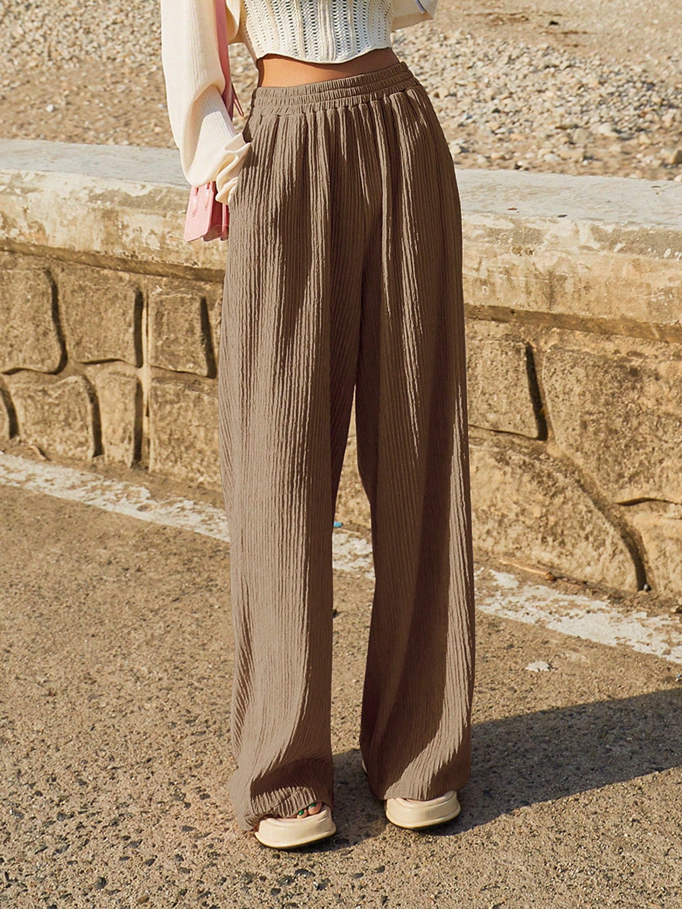 Slant Pocket Straight Leg Pants