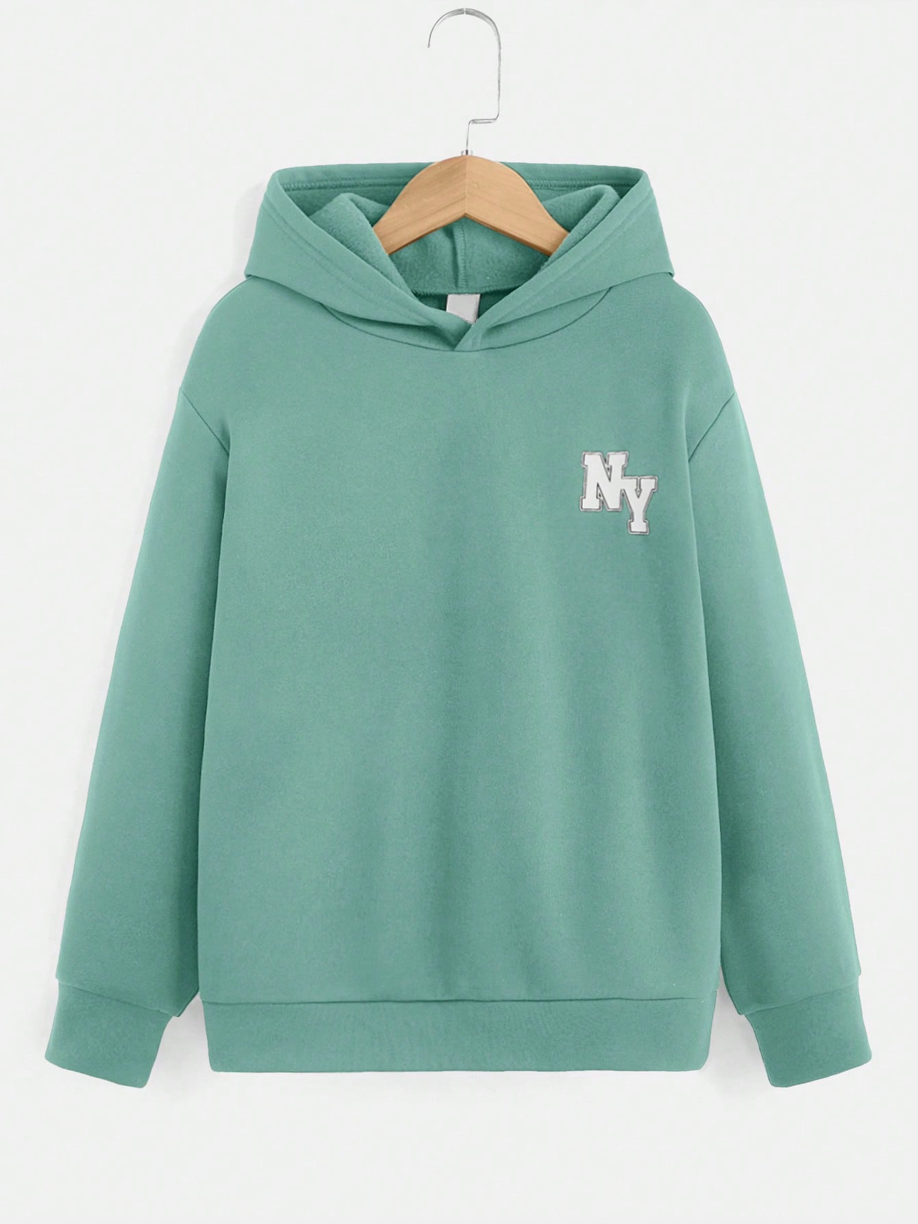 Tween Boy Casual Hooded Sweatshirt Featuring Printed Mother Graphic, Perfect For Daily Wear In Spring And Autumn