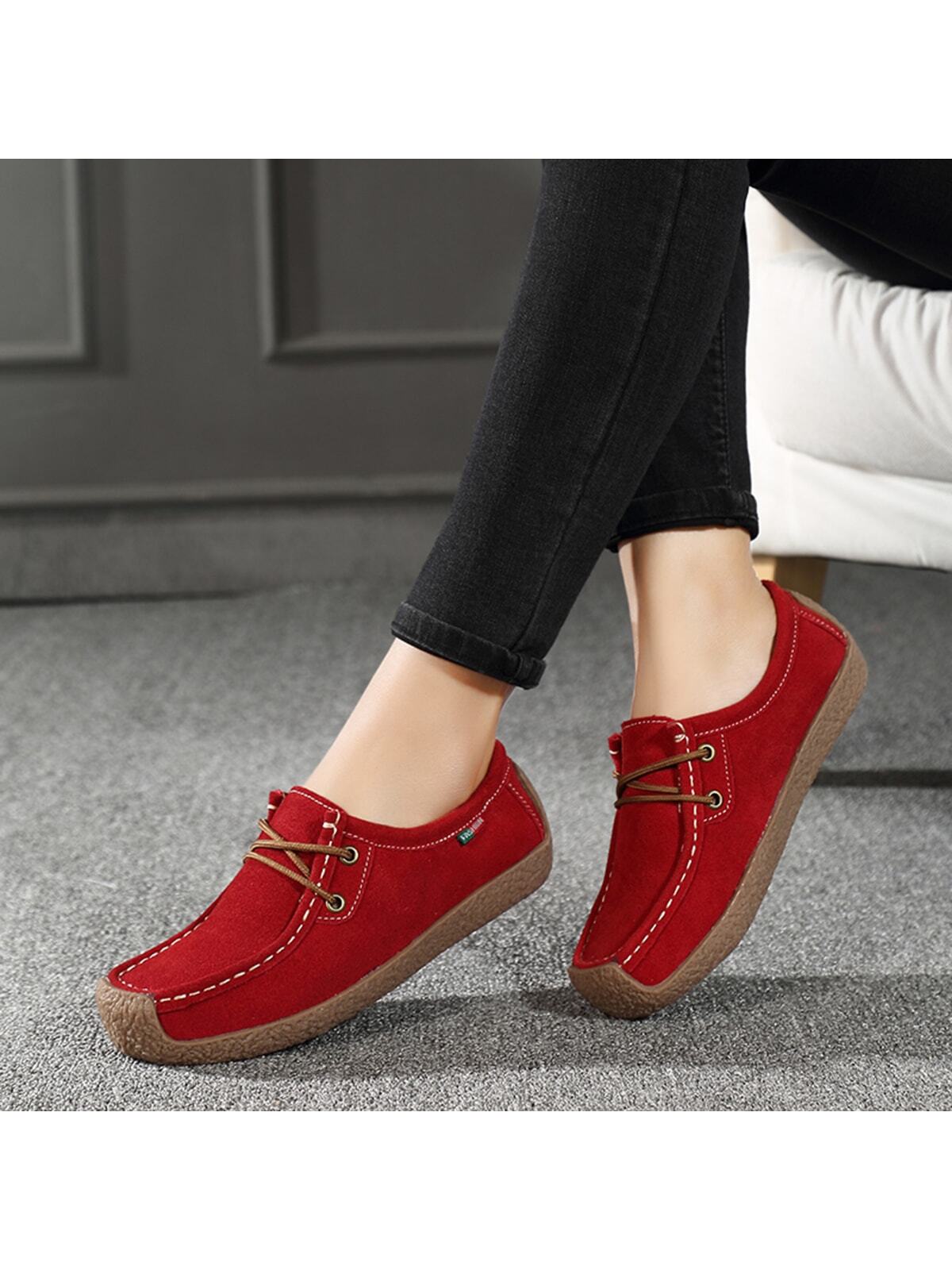 Women Flat Shoes Spring/Summer Season Flat Slip-Resistant Casual Lightweight Oxford Shoes