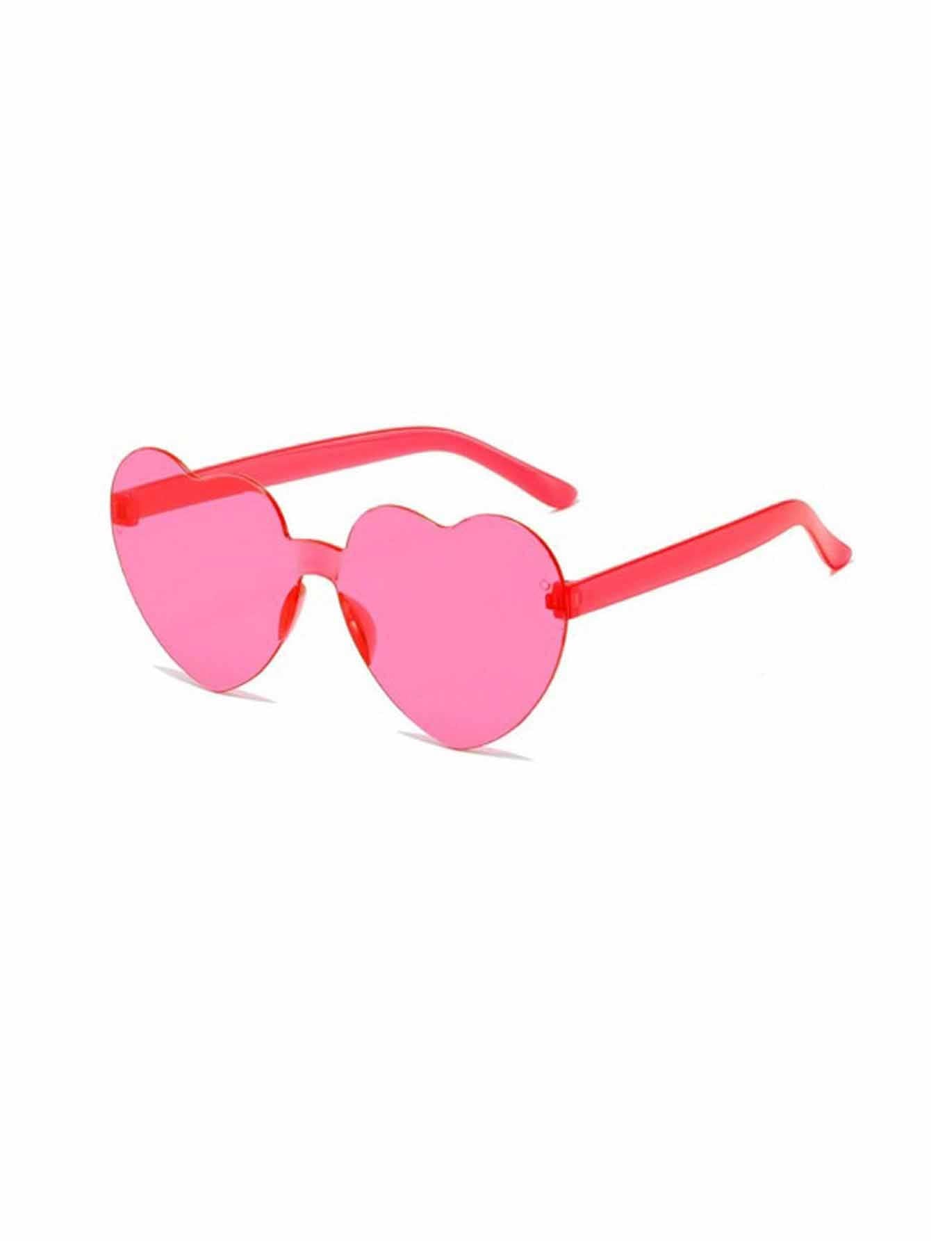 1pc Children's Personalized Fashionable Heart Shaped Sunglasses