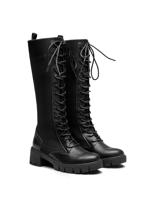 Women's 9603 | Knee High Boots | Platform Chunky Heel Boots for Women