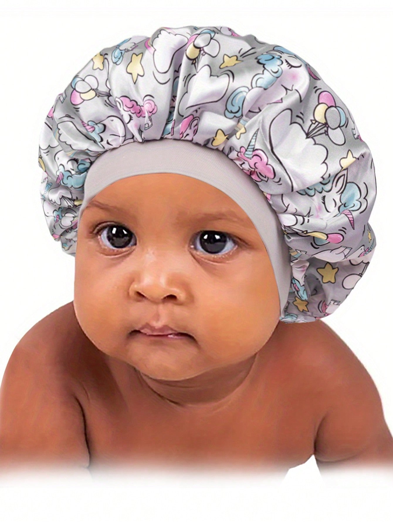 1pc Baby's Multicolor Narrow Brim Elastic Printed Comfortable Sleep Cap Headband