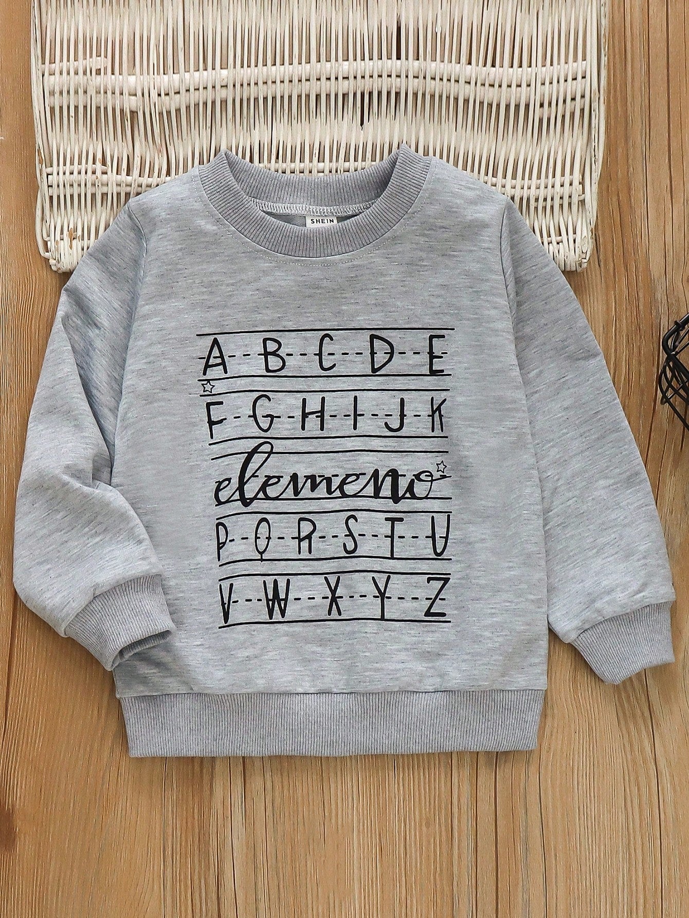 Young Boy Letter Graphic Sweatshirt