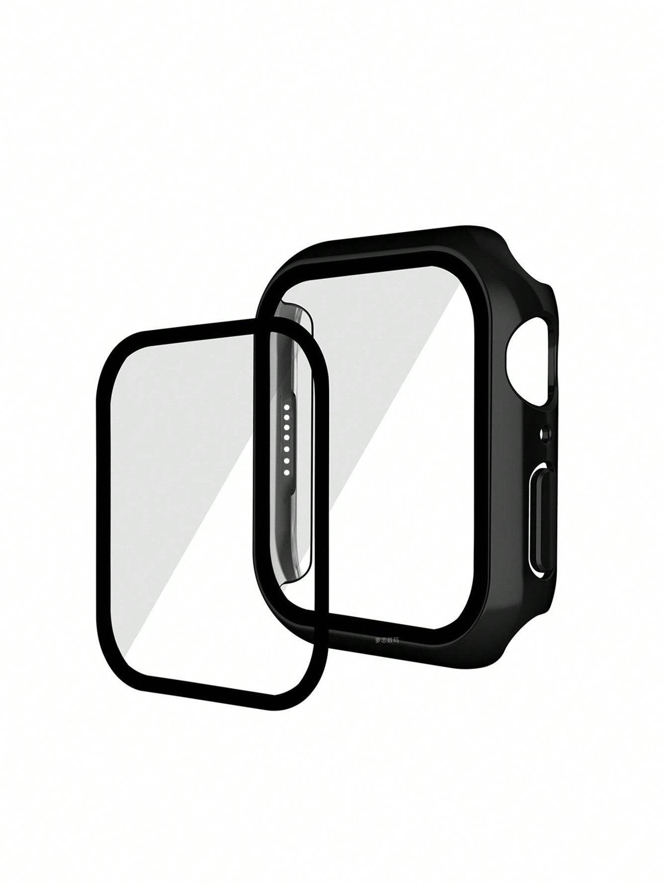 2 In 1 Case & Screen Protection Film Compatible With Apple Watch