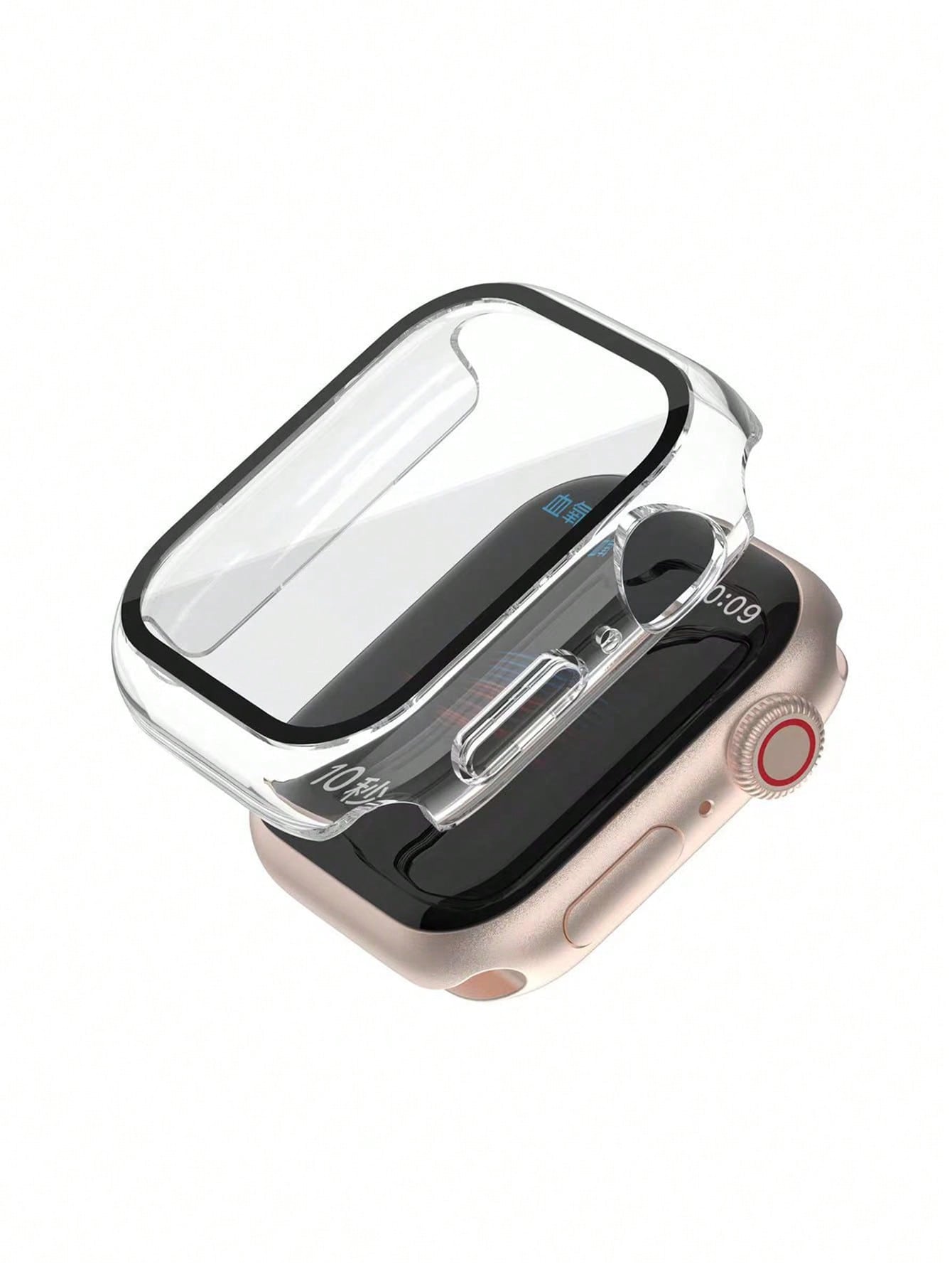 2 In 1 Case & Screen Protection Film Compatible With Apple Watch