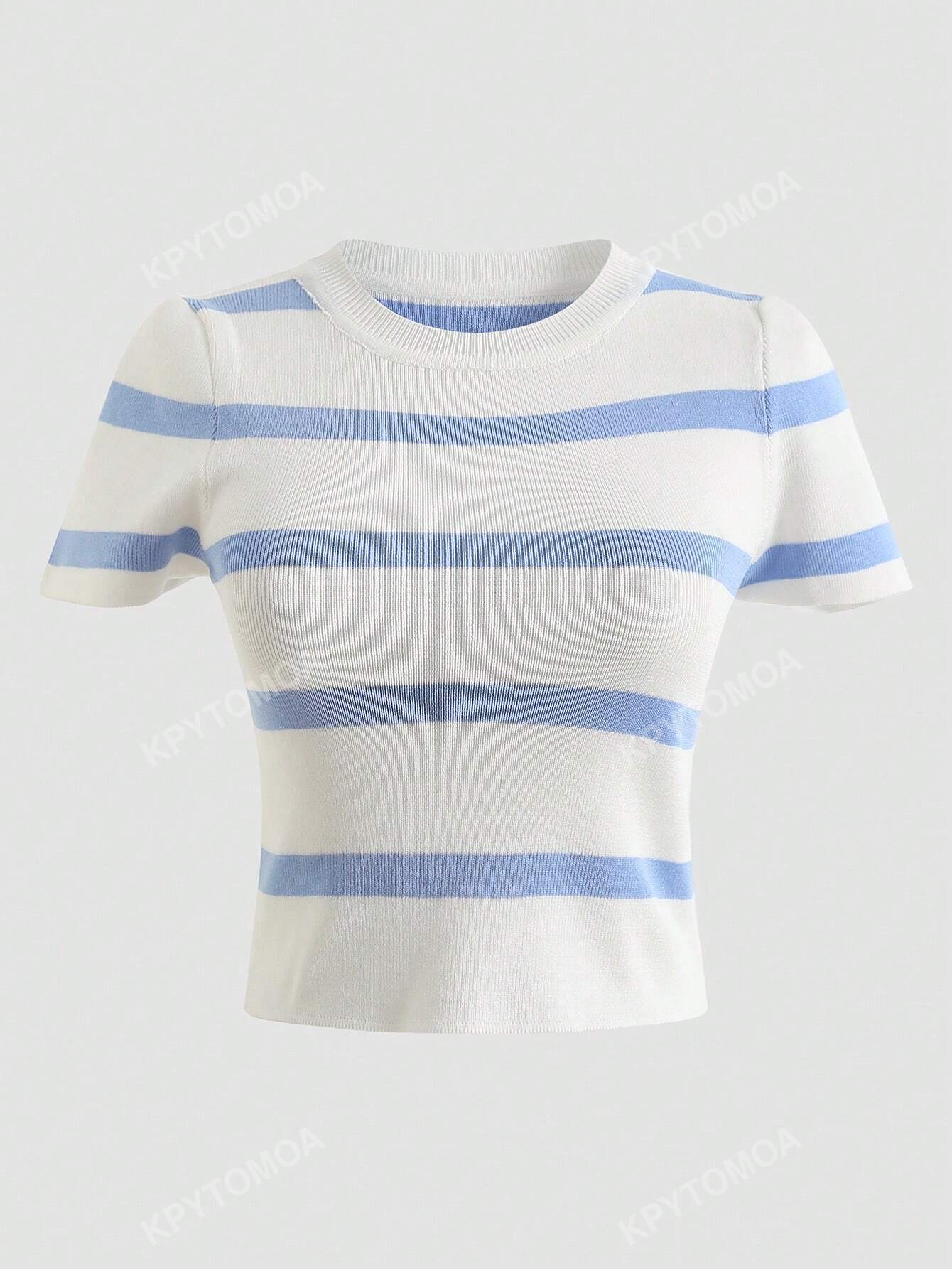 Striped Print Tee