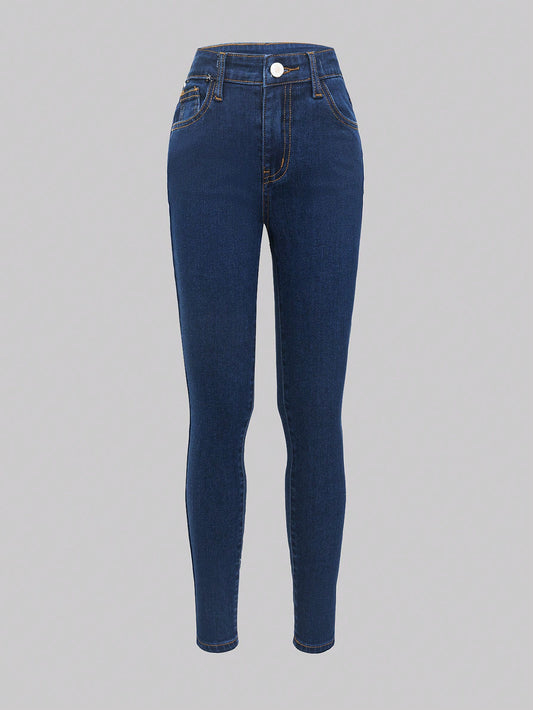 Tween Girl Solid Jeans