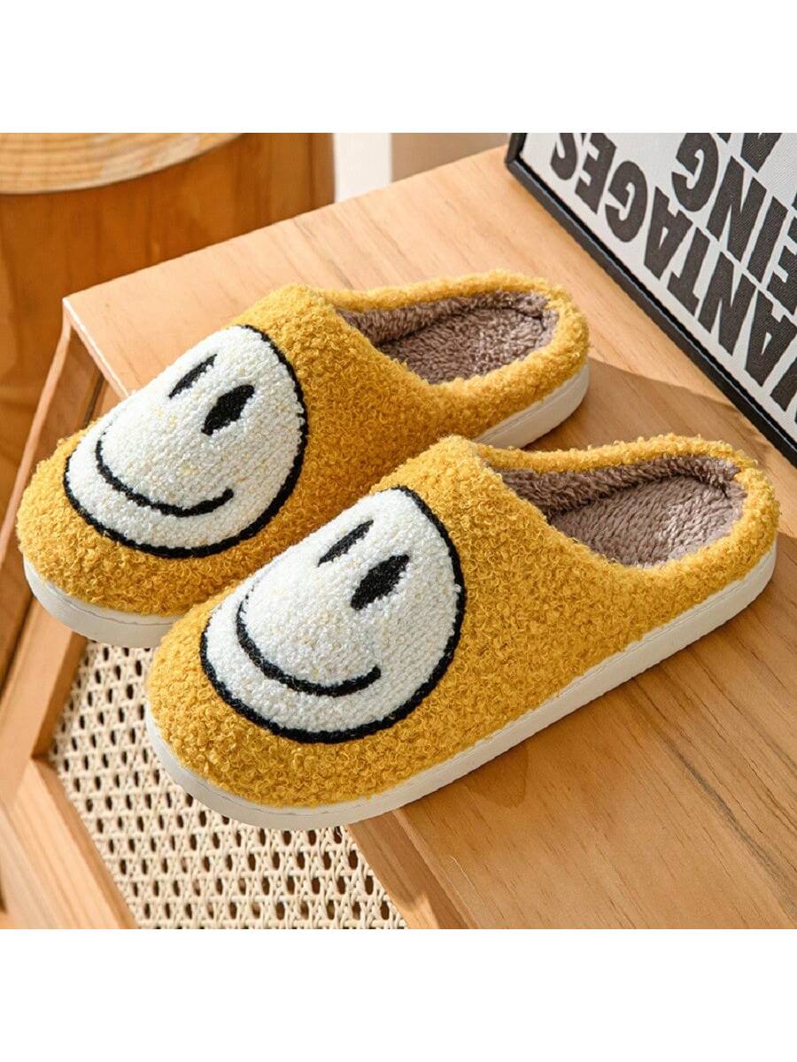 Women Velvet Butterfly Indoor Slippers, Flat Anti-Skid Thick Lining Winter Slippers