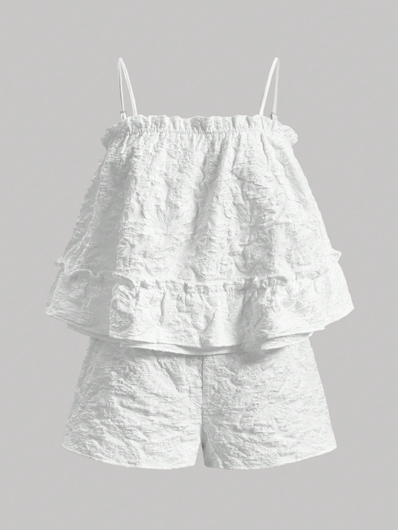 Frill Trim Cami Top & Shorts