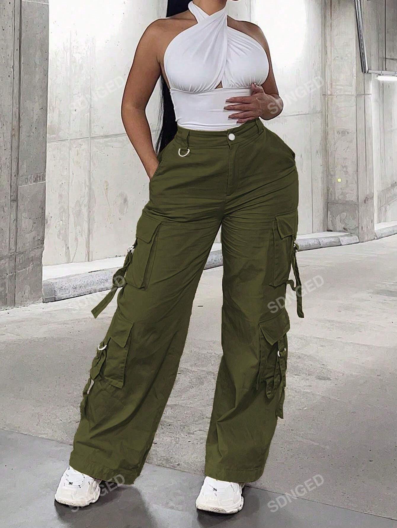 Flap Pocket Side Cargo Pants