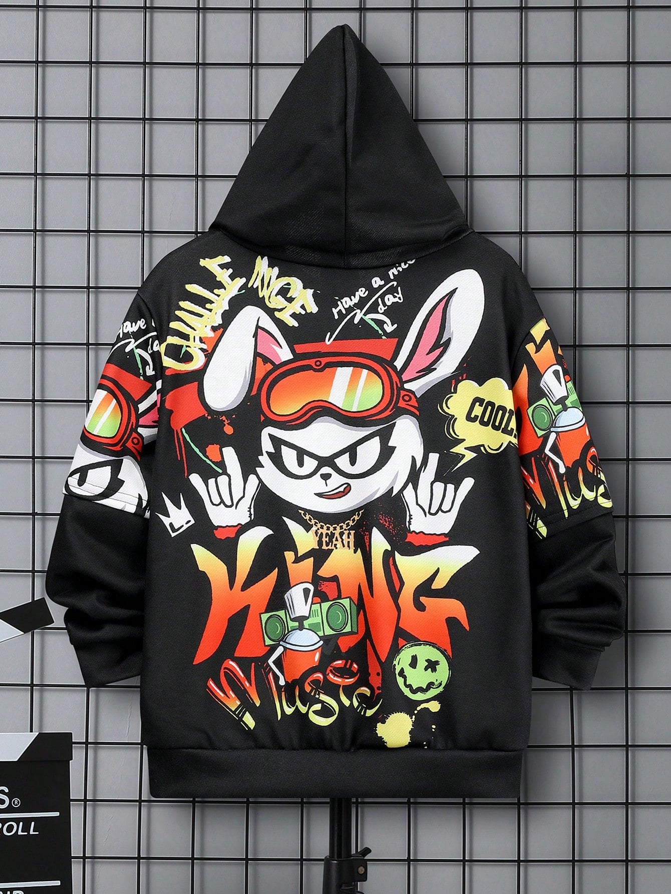 Tween Boy Cartoon Graphic Hoodie