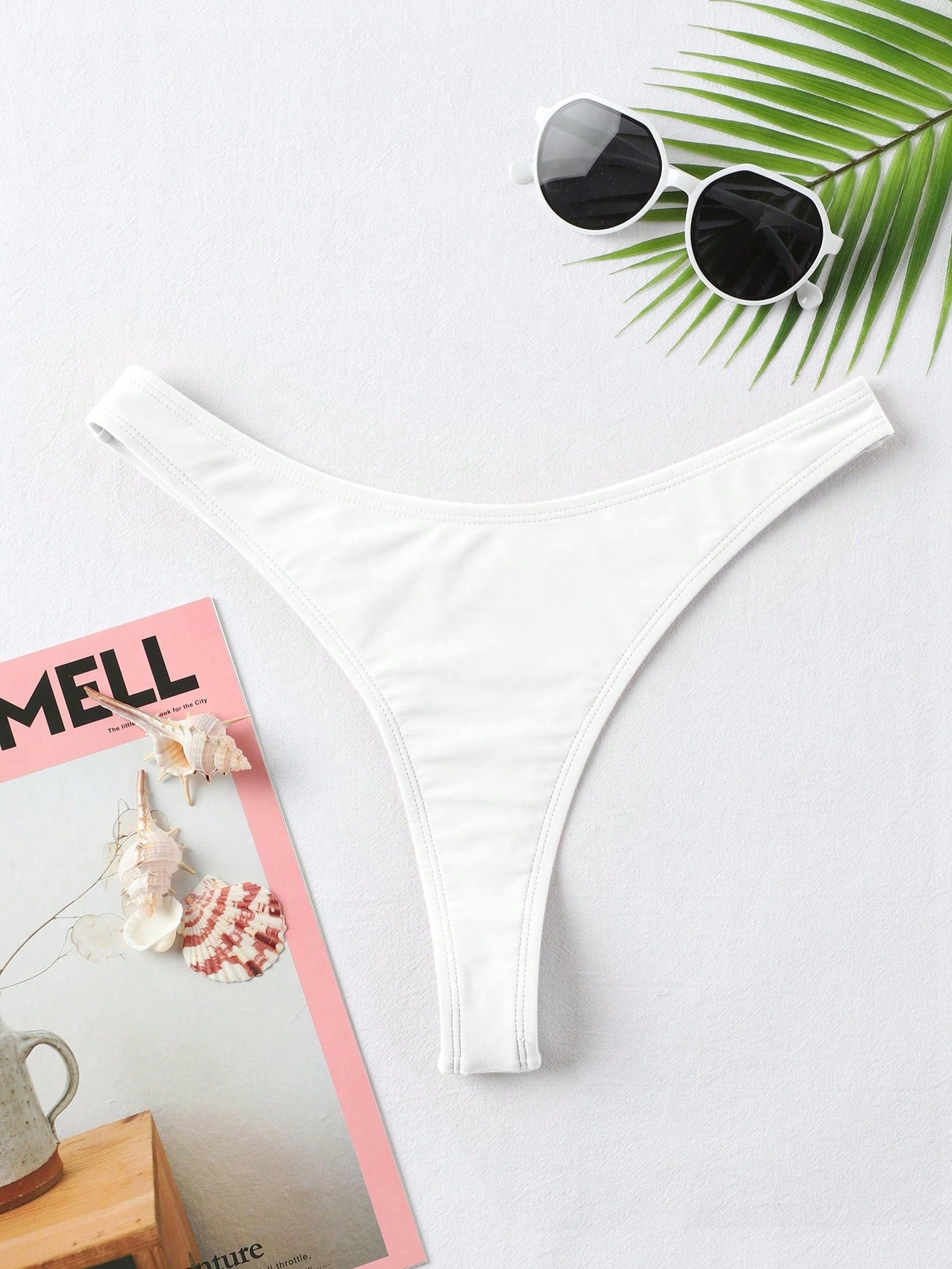 Swim Summer Beach High Cut Thong Bikini Panty