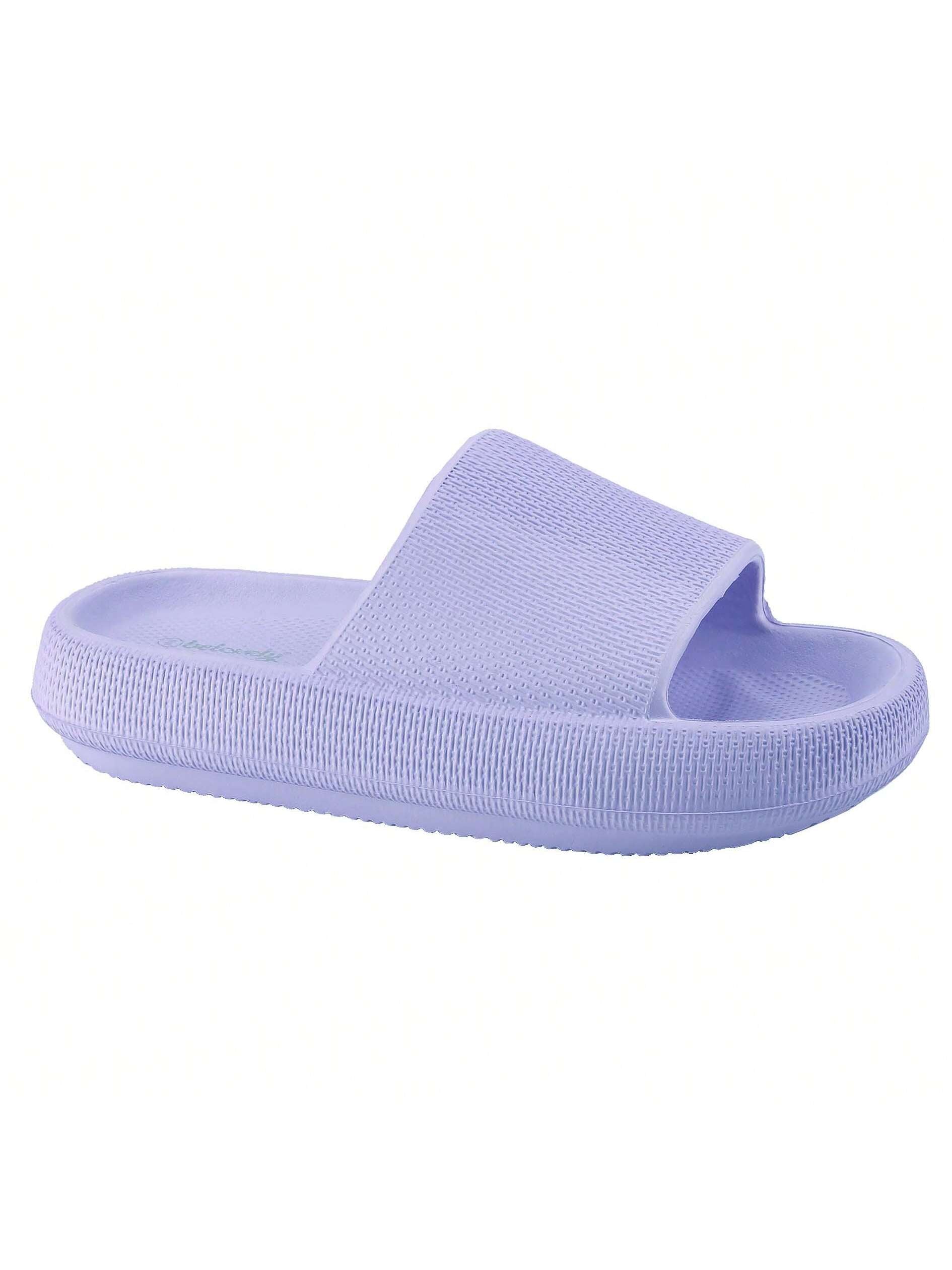 BELOVELY【Best-1】Pillow Slippers for Women and Non Slip Quick Drying Shower Slides Bathroom Sandals | Ultra Cushion  Thick Sole