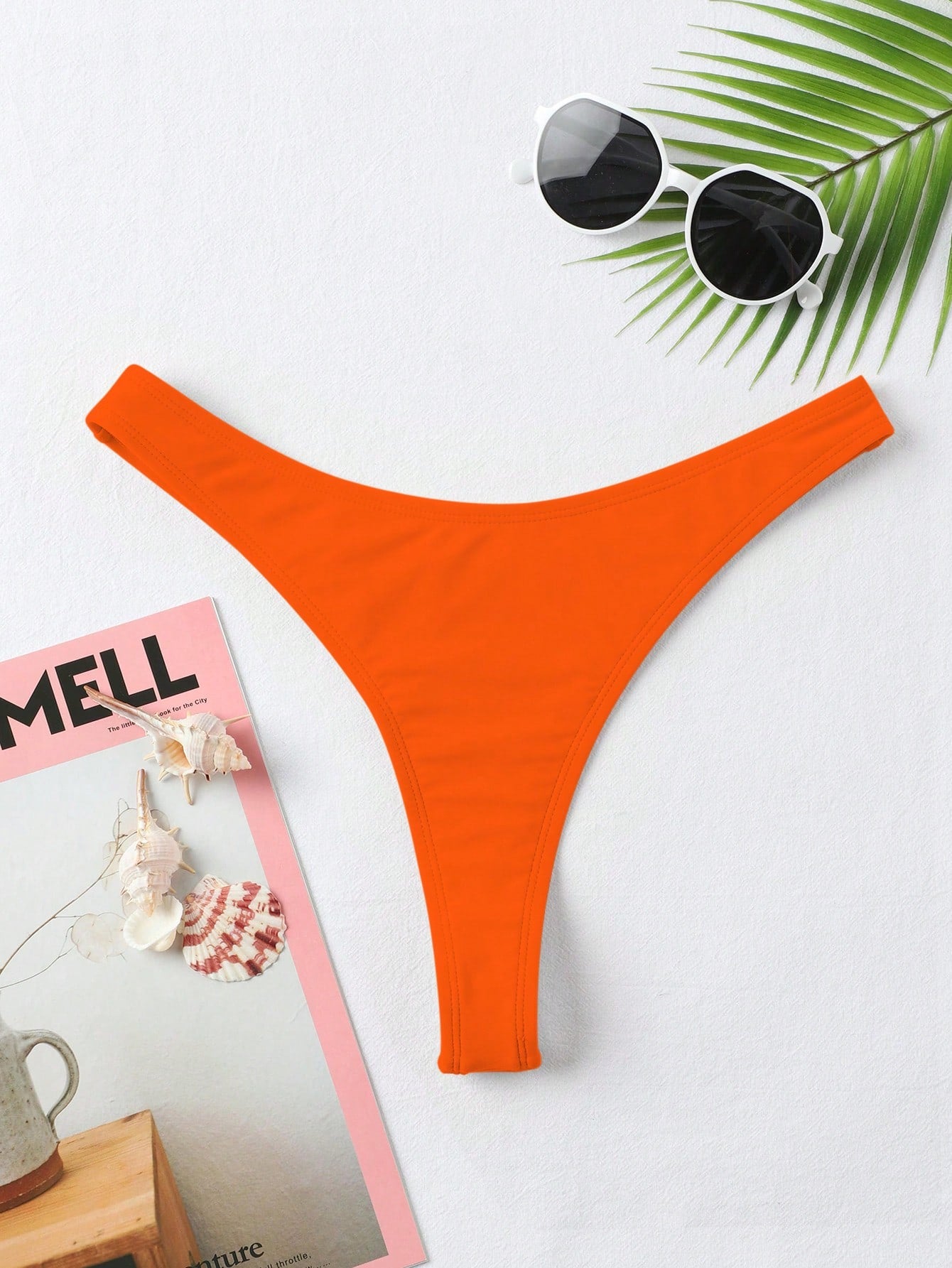 Swim Summer Beach High Cut Thong Bikini Panty