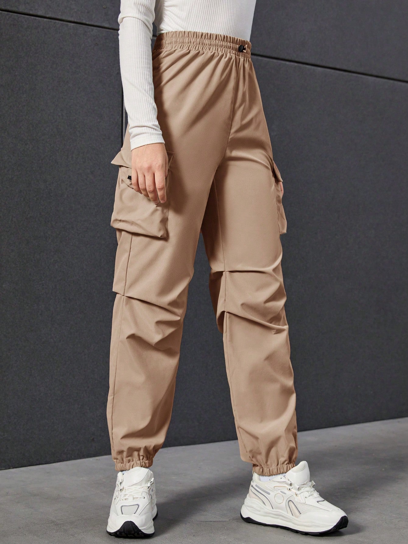 Teen Girl Flap Pocket Side Cargo Pants