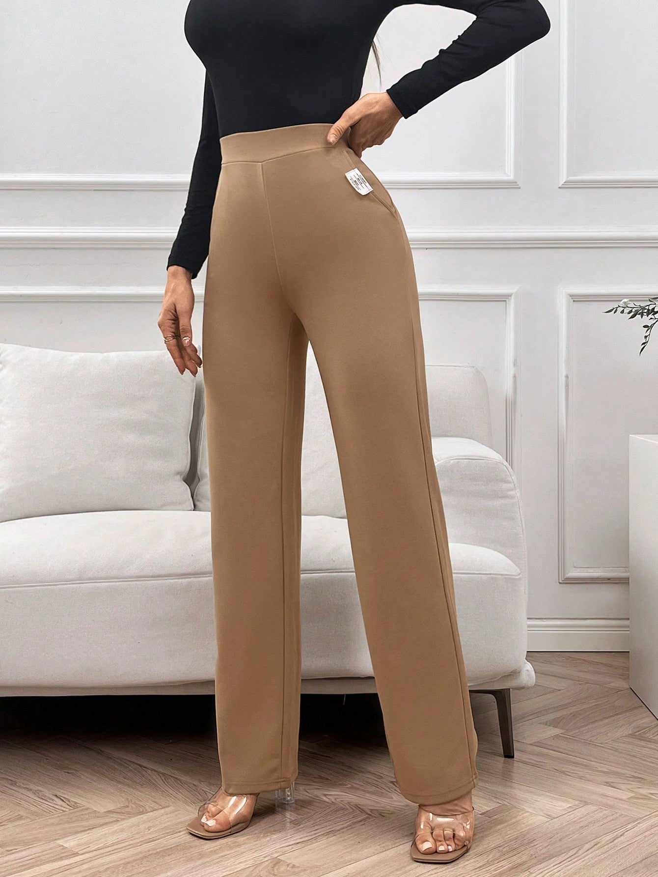 Tall Slant Pocket Straight Leg Pants