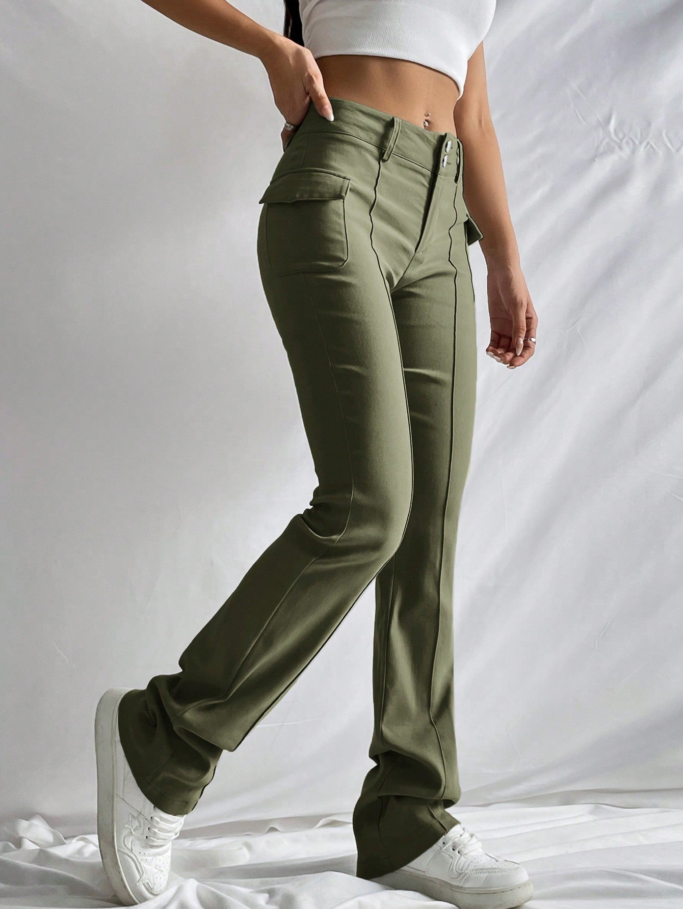 Flap Pocket Side Pants