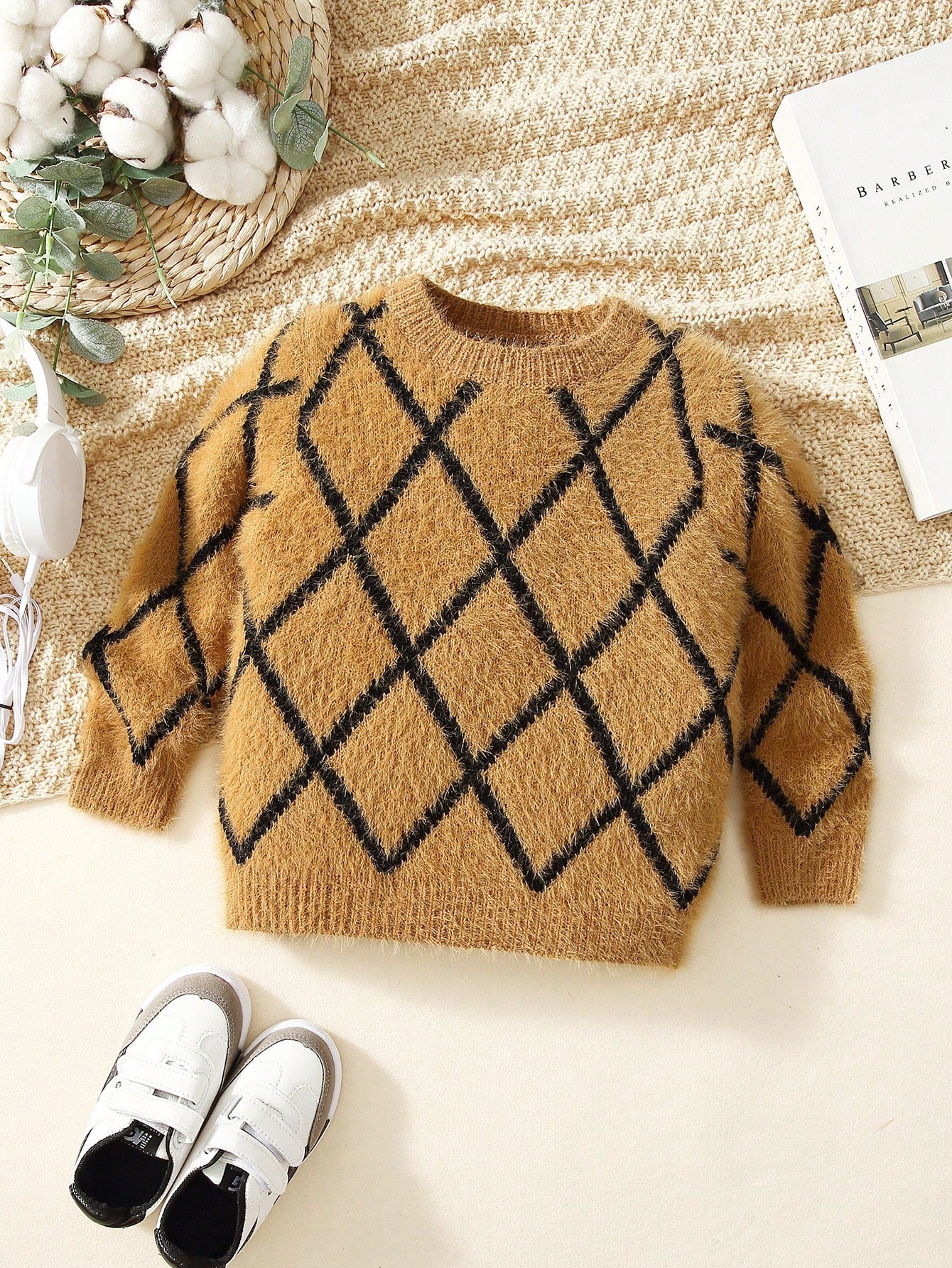 Boys Argyle Pattern Sweater