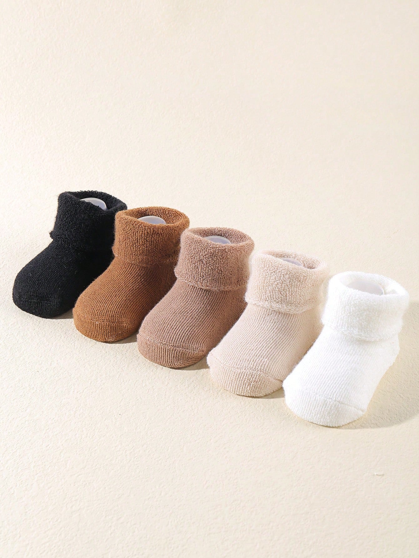 Ankle Crew Socks with Grips, Baby Toddler Kids Unisex Warm Thick  Winter Socks 0-6T 6-12T 5pairs