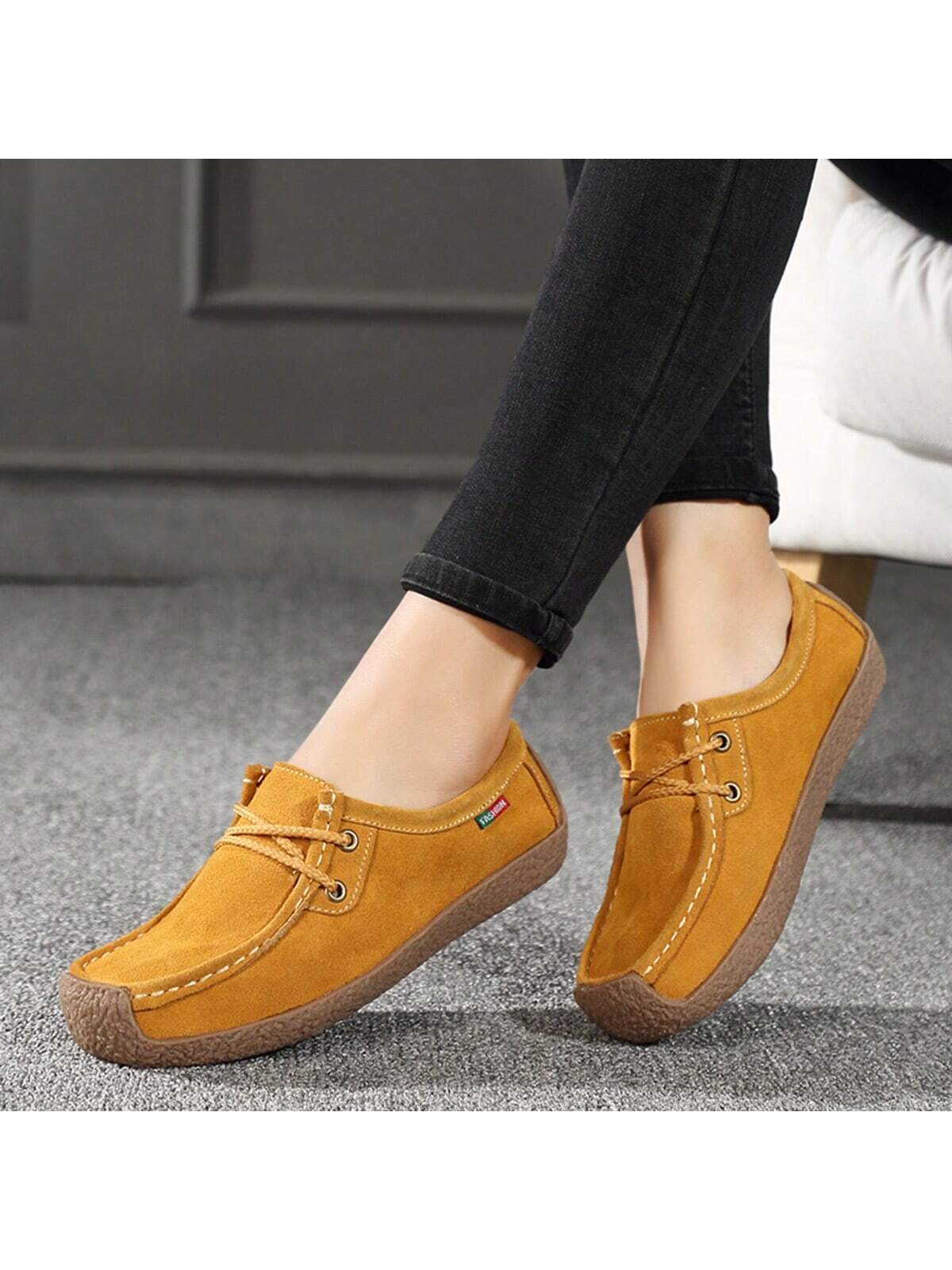 Women Flat Shoes Spring/Summer Season Flat Slip-Resistant Casual Lightweight Oxford Shoes