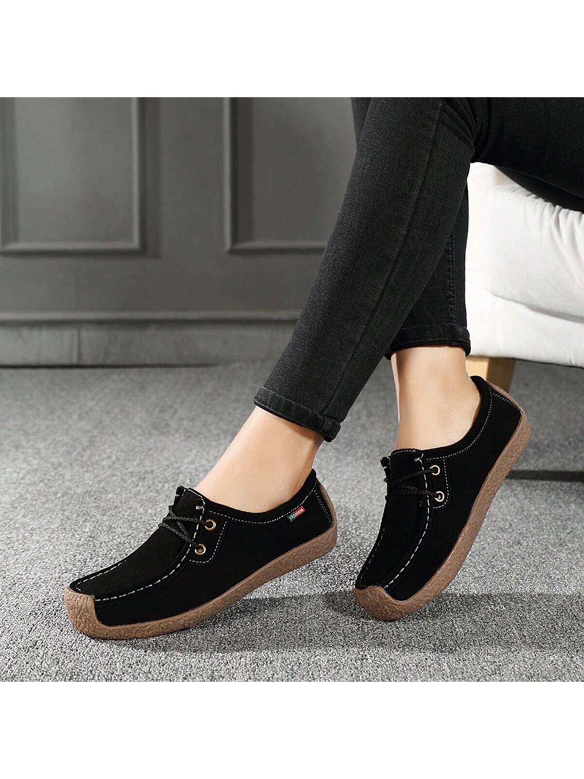 Women Flat Shoes Spring/Summer Season Flat Slip-Resistant Casual Lightweight Oxford Shoes