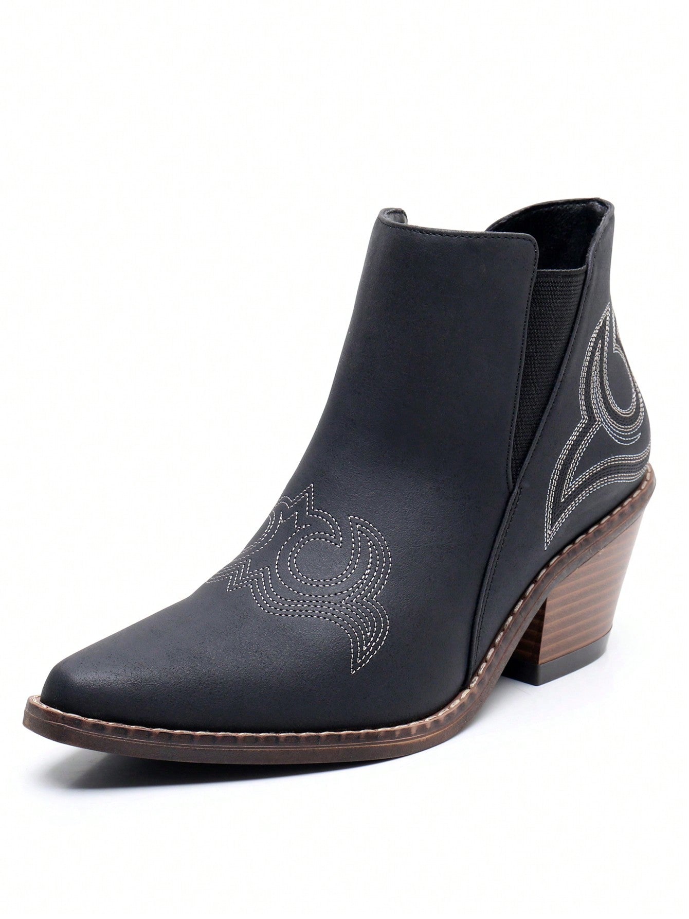 Womens' Embroidery Western Ankle Cowgirl Boots