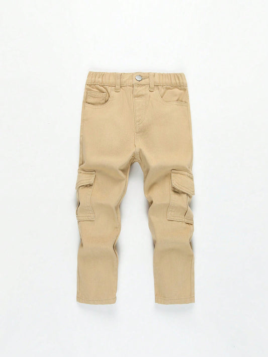 Young Boy Flap Pocket Cargo Jeans