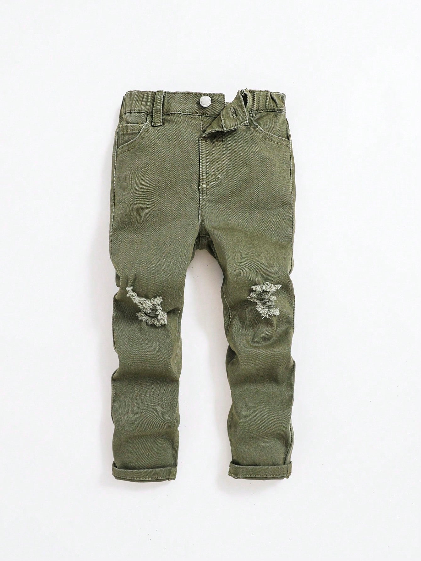 Young Boys' Casual Distressed Washing Ripped Jeans