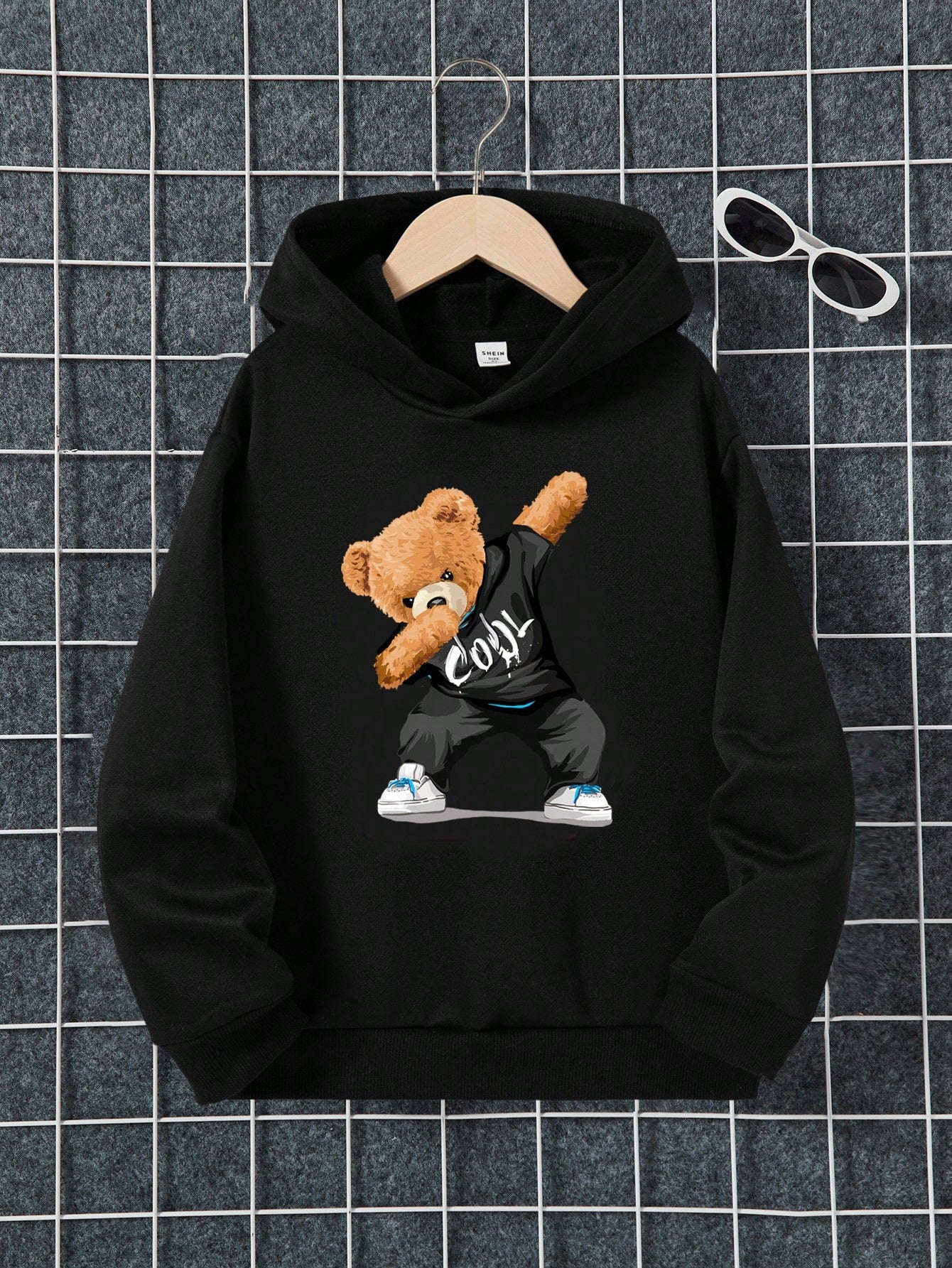 Teen Boys' Casual Cartoon Print Sweatshirt Suitable For Autumn And Winter