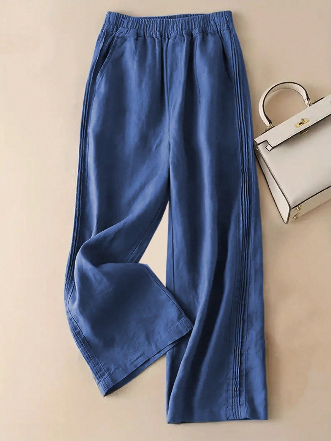 Women Plain Simple Casual Pants