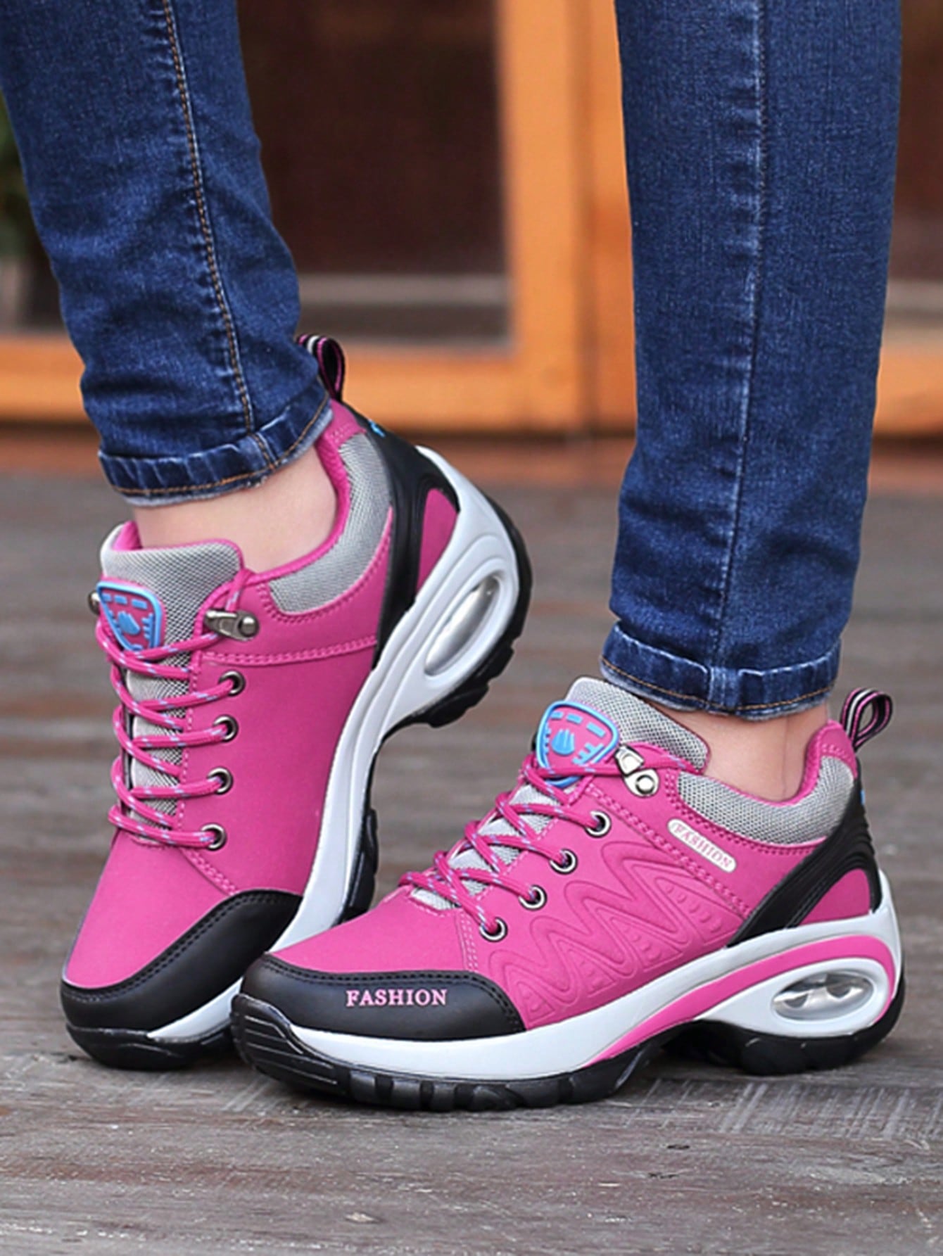 Autumn 2023 New Trendy & Fashionable Casual Air Cushion Sports Shoes, Non-slip & Wear-resistant, Suitable For Outdoor Activities And Walking