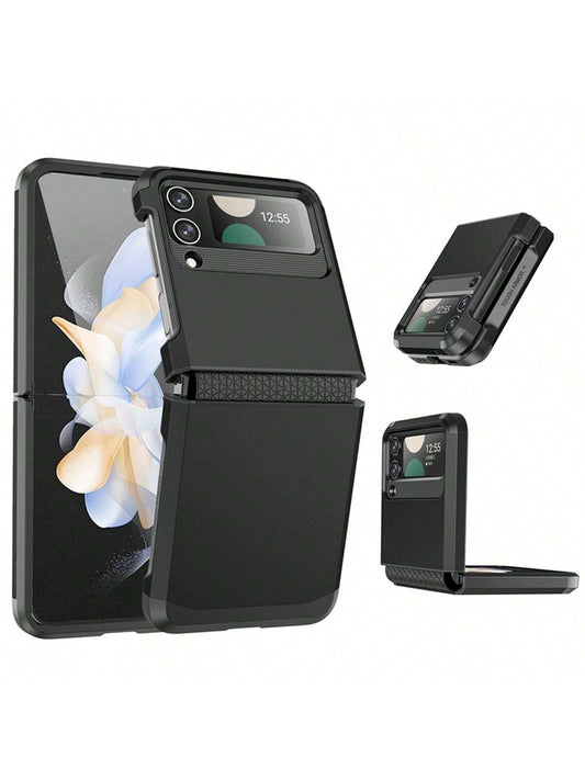 1pc Black Foldable Phone Case Compatible With Samsung