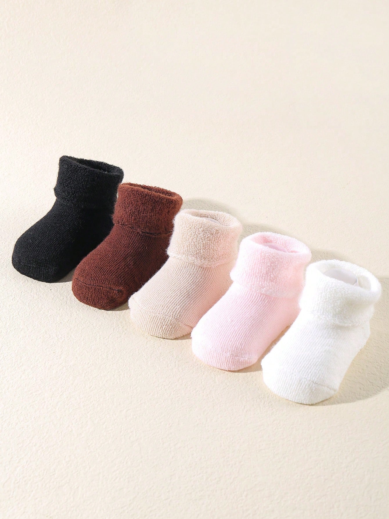 Ankle Crew Socks with Grips, Baby Toddler Kids Unisex Warm Thick  Winter Socks 0-6T 6-12T 5pairs