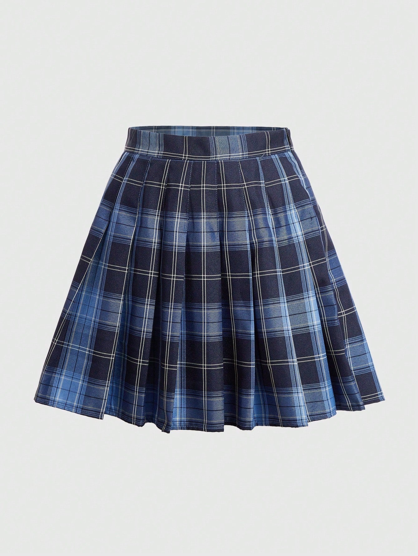 J-Fashion Pisces Plaid Pleated Skirt