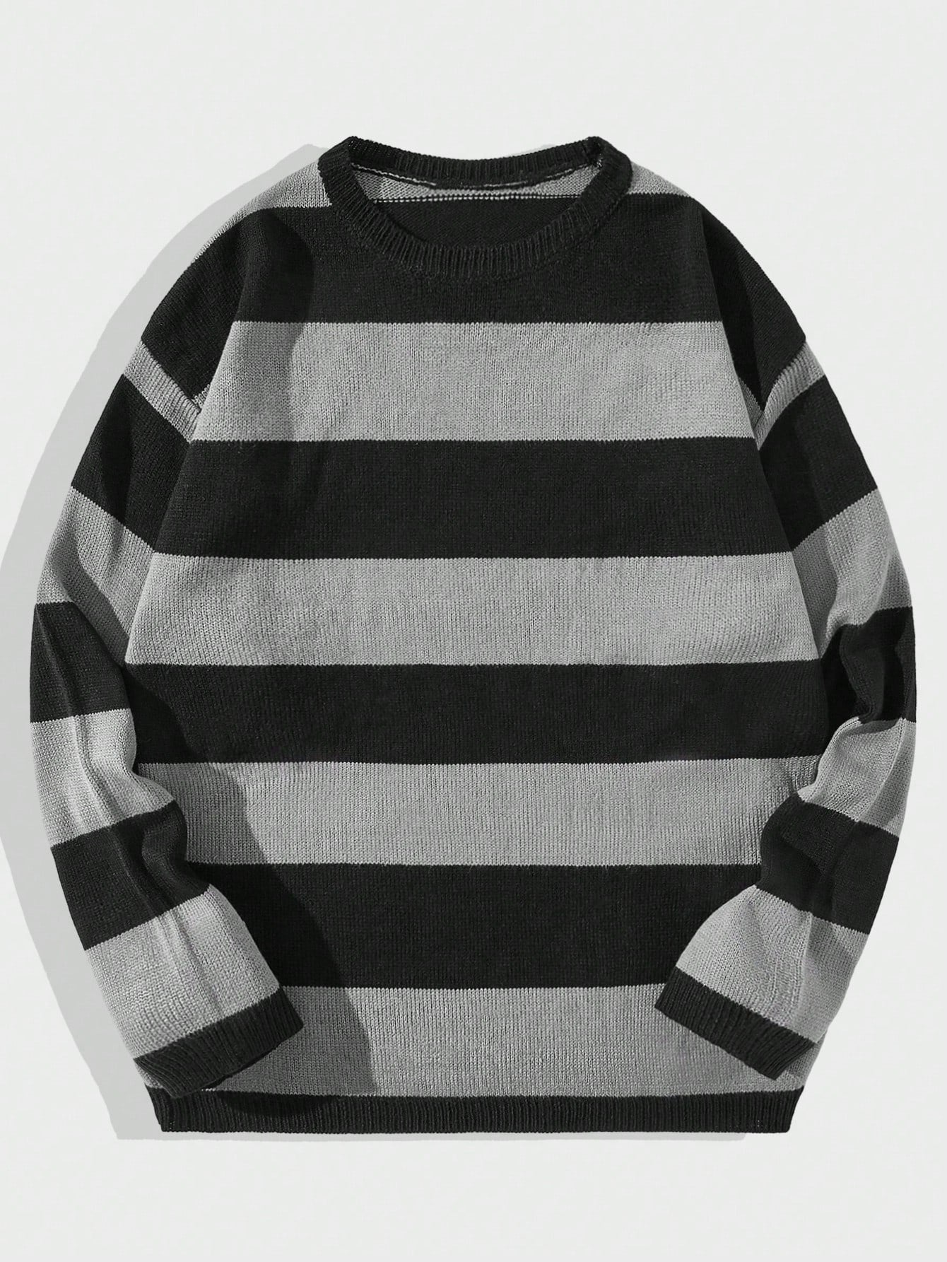 Punk Men Striped Pullover Sweater