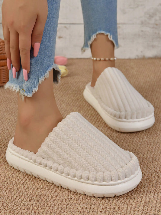 Minimalist Comfortable Plush Home Slippers