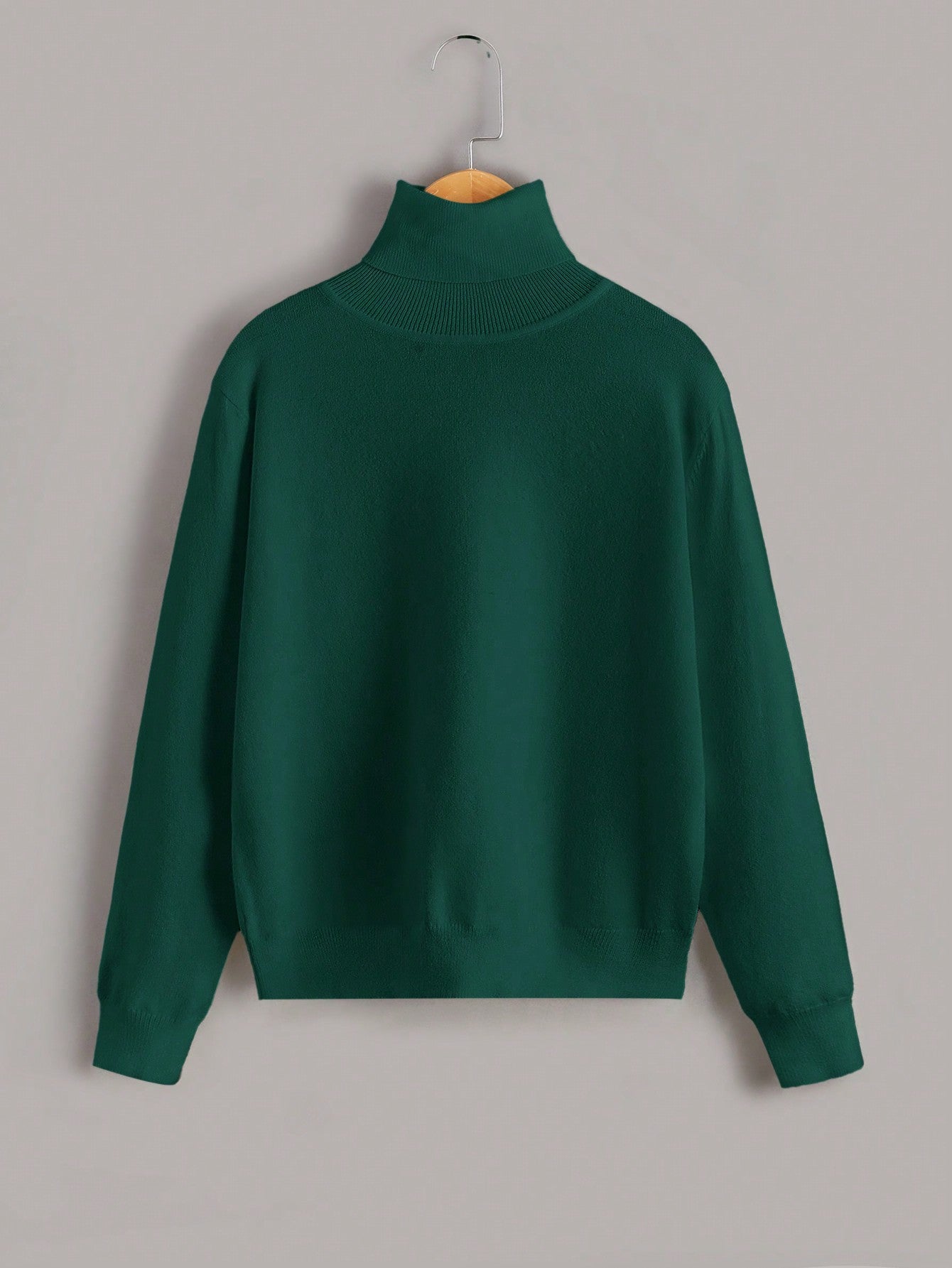 Tween Boy Solid Turtleneck Sweater