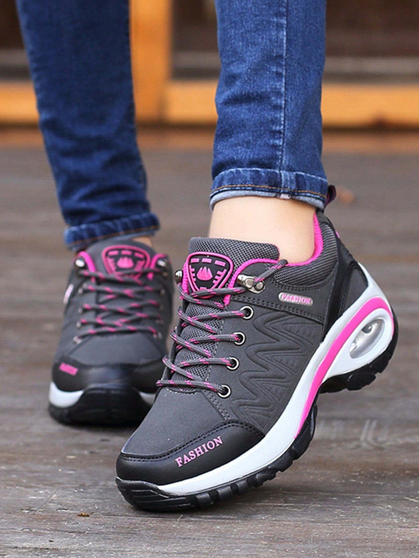 Autumn 2023 New Trendy & Fashionable Casual Air Cushion Sports Shoes, Non-slip & Wear-resistant, Suitable For Outdoor Activities And Walking