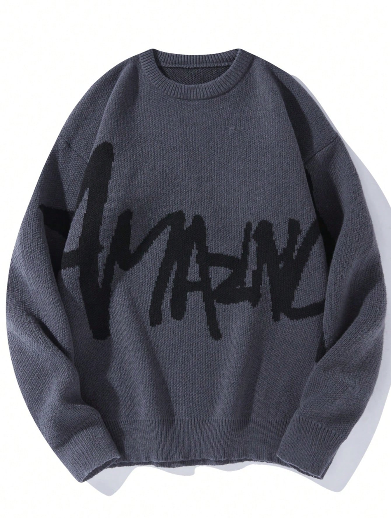 Men's Sweater With Letter Print Design