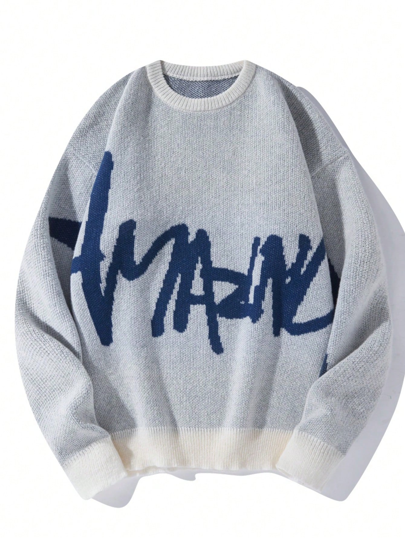 Men's Sweater With Letter Print Design