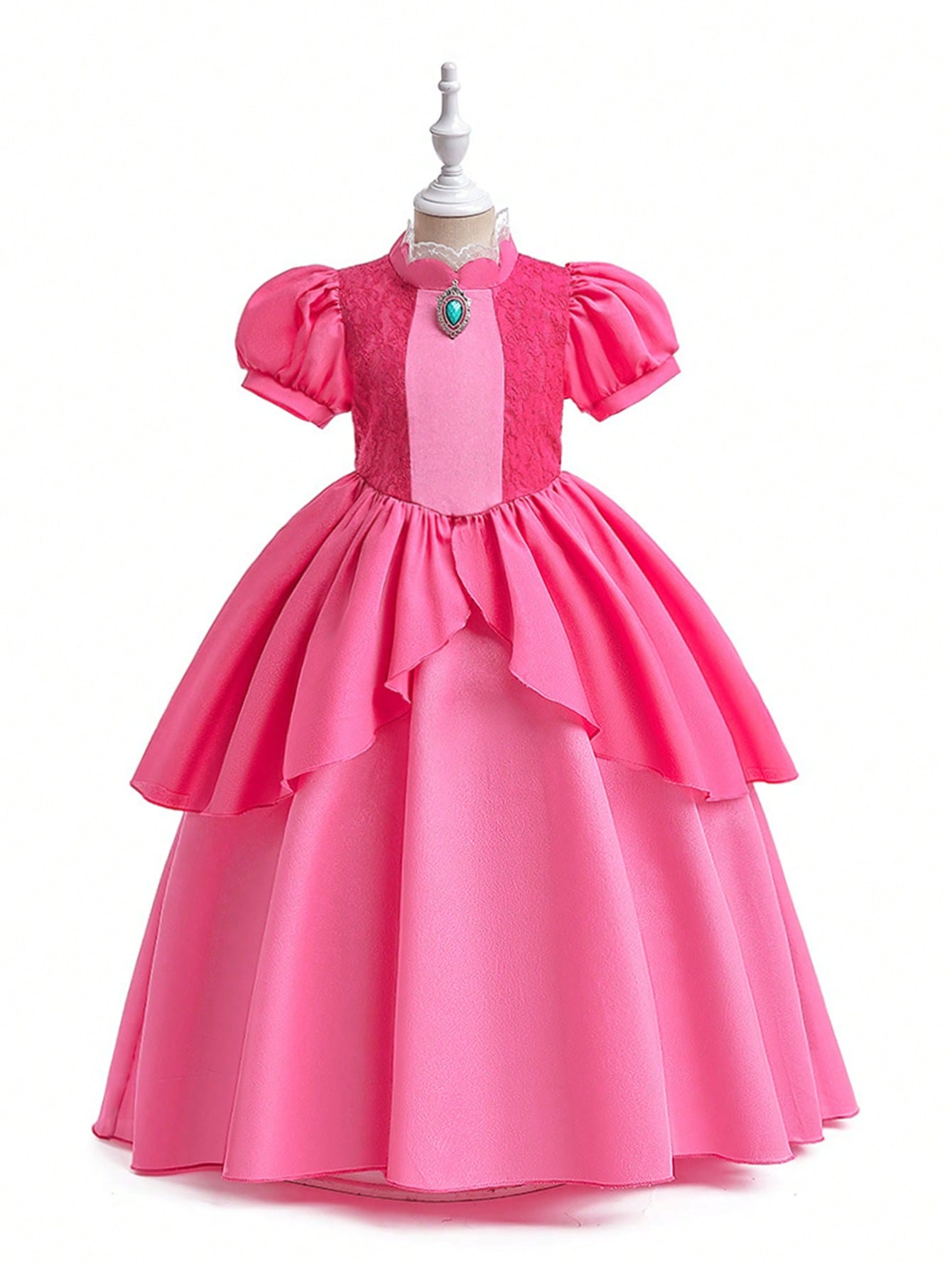 Young Girl Princess Dress Costume Dress With Puff Sleeve For Festival, Cosplay, Makeup, Party, Show Performance