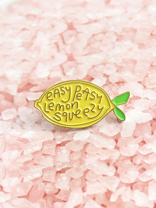 1pc Yellow Lemon Fruit Shaped Brooch