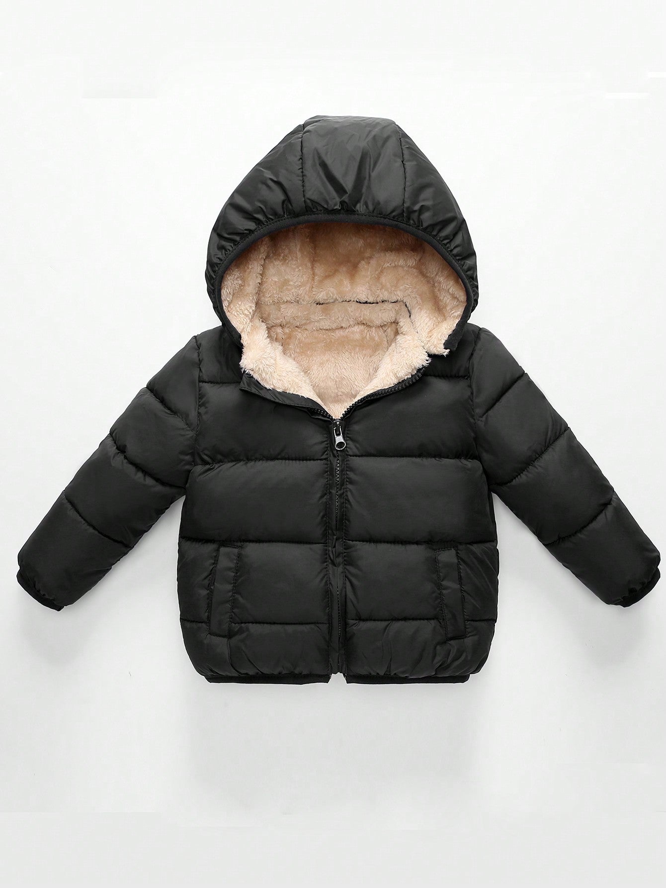 Young Girl Thickened Hooded -Padded Jacket