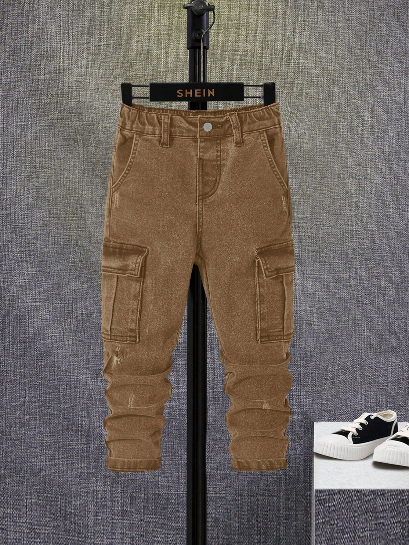 Young Boy Flap Pocket Side Cargo Jeans