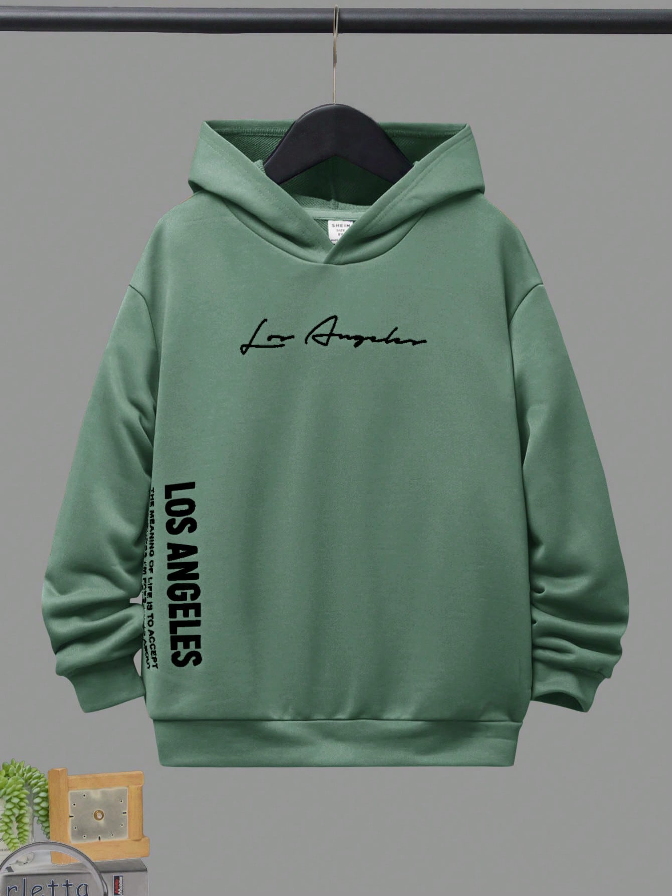 Tween Boy Slogan Graphic Hooded Sweatshirt