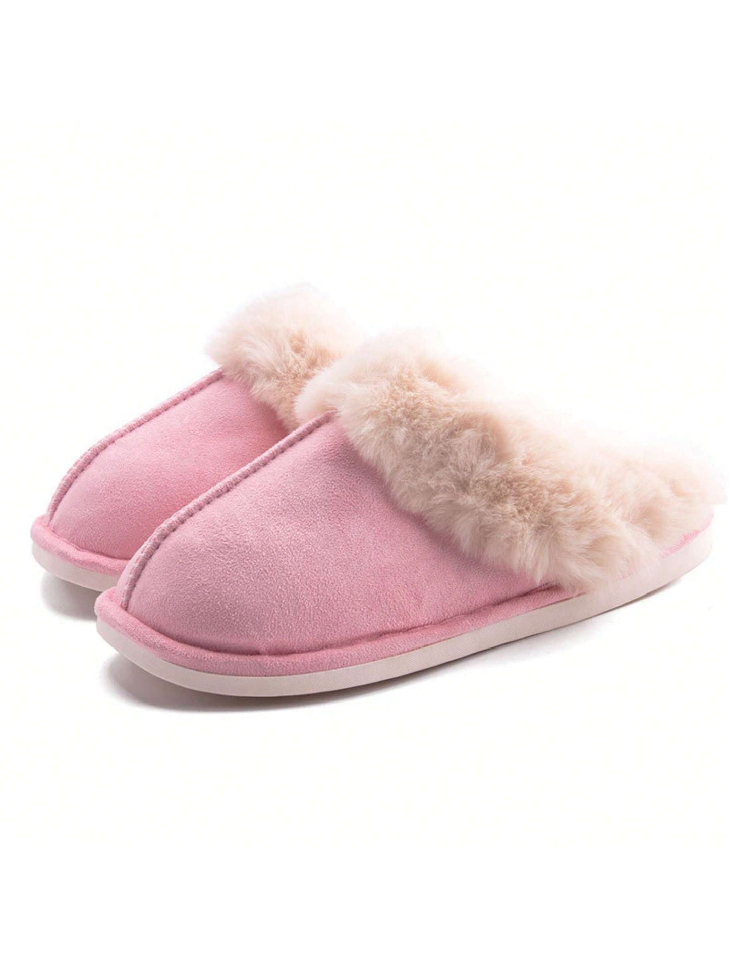 Women's Woolen Slippers Memory Foam Fluffy Moccasin With Soft Plush Fleece Lining Slip-On For Indoor Outdoor Use