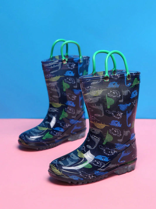 Children's Dinosaur Cartoon Waterproof & Slip-resistant Rain Boots