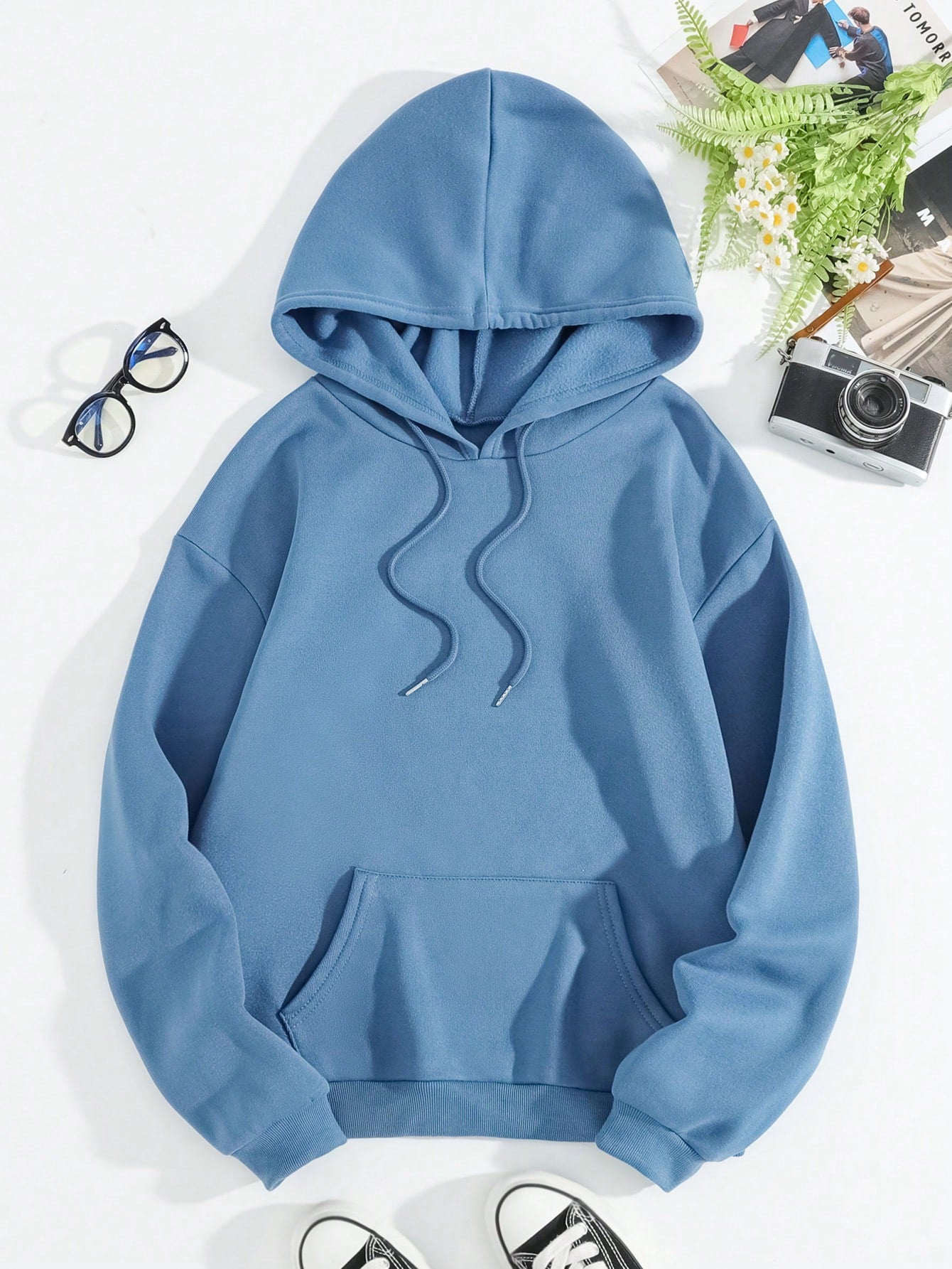 Drawstring Hoodie Sweatshirt