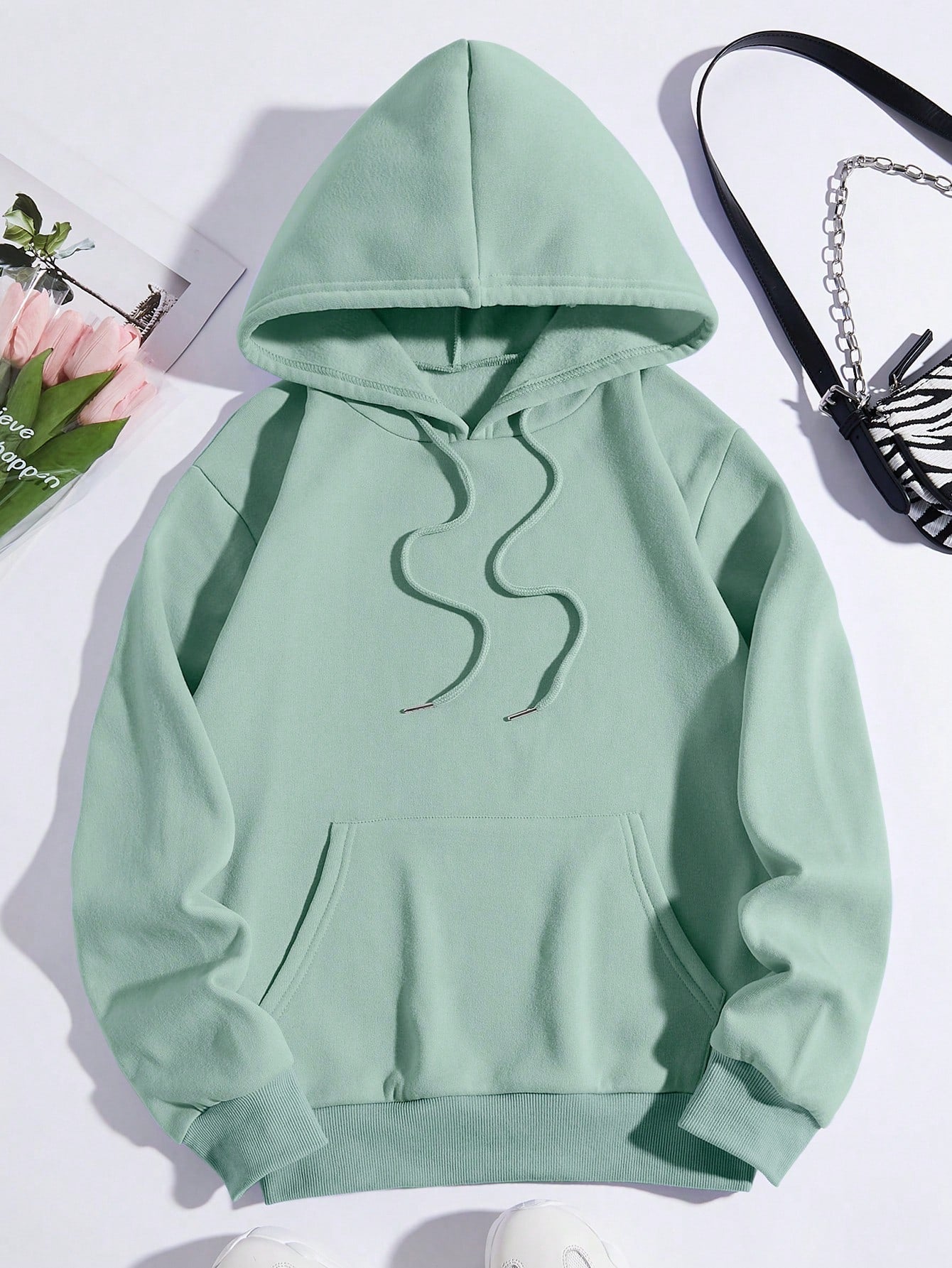 Drawstring Hoodie Sweatshirt