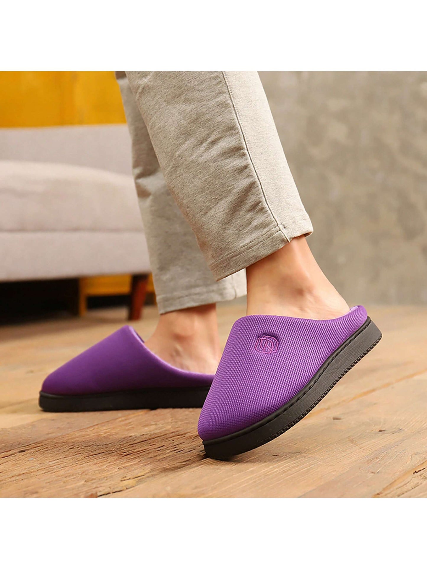 Women Super Stretch Sole Comfortable Memory Foam Casual Home Slippers